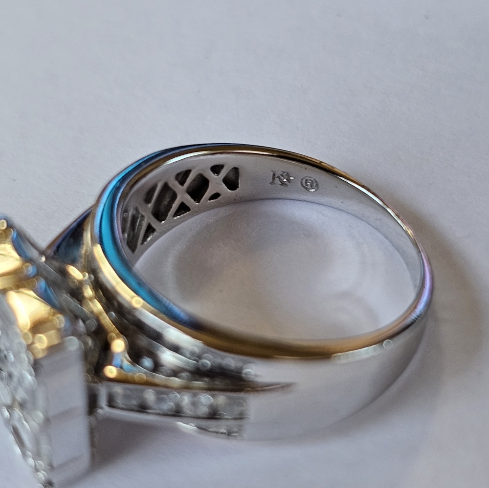 NOT FOR SALE JTV 2.37ctw High Grade CZ Invisible Set Platineve®Ring - Picture 9 of 17